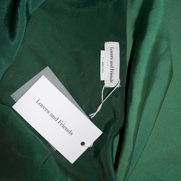 NWT Lovers + Friends Green Boa Mini Dress - Picture 6 of 6